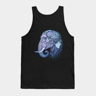The Girl and the Elephant Tank Top